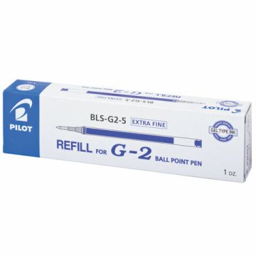 Стержень гелевый синий 110мм узел 0,5мм линия письма 0,3мм BLS-G2-5/7 PILOT 1/12