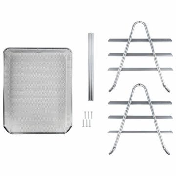 Лоток горизонтальный металл для бумаг 3 секц, А4 267х355х295мм BRAUBERG 1/10 (Клиент)