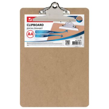 Доска-планшет с прижимом А4 23х32,6см МДФ клипборд BRAUBERG Eco 1/48 (Клиент)