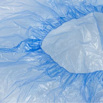 Чехол для обуви бахилы ЛАЙМА СТАНДАРТ(50пар )40х14 20мкм 1/6 (1000пар) (Клиент)