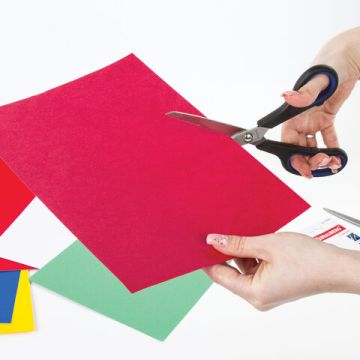 Ножницы 216мм метал черно-синие вставки европодвес Soft Grip Brauberg 1/12