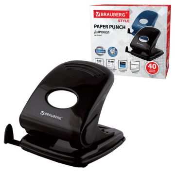 Дырокол на 40листов металлический большой Brauberg 1/3