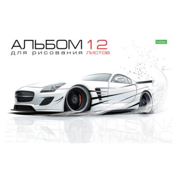 Альбом для рисования 12л А4 обложка офсет ассорти (5видов) Хатбер 1/5/110