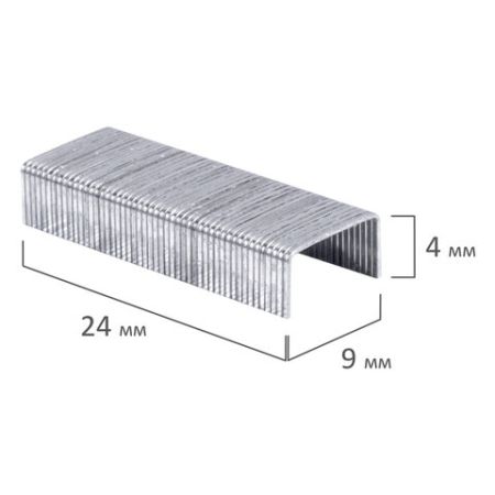 Скобы №10 1000шт STAFF Россия 1/20/400