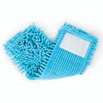 Насадка МОП плоская 40х10см ЛАЙМА Бюджет карманы, ворсистая микрофибра 2см 1/96 (клиент)