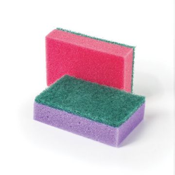 Губка для посуды (10шт) Офисмаг MAXI поролон/абразив (в27хш96хг64мм) 1/36