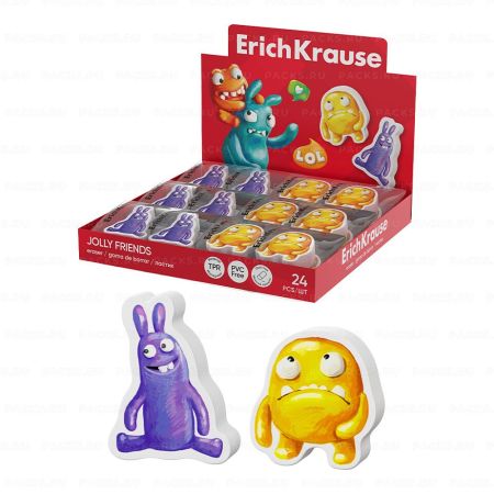 Ластик ErichKrause Jolly Friends 1/24