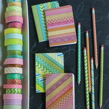 Клейкие WASHI-ленты д/декора с фольгой ЗОЛОТИСТЫЕ 15мм*3м 7шт рисовая бумага ОСТРОВ СОКРОВИЩ