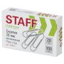 Скрепки 28мм 100шт металлические эконом STAFF 1/10