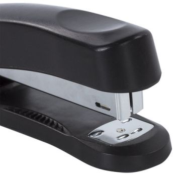 Степлер №24/6, 26/6 BRAUBERG Standard+ до 30 листов полнозагрузочный черный 1/12/96