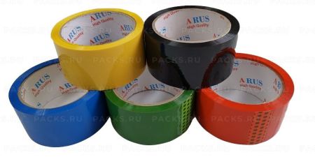 Клейкая лента цветная (48х57) оранжевая ARUS (АРУС) 6/36