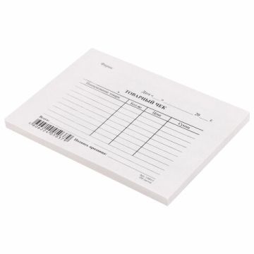 Бланк Товарный чек (100) 1/40