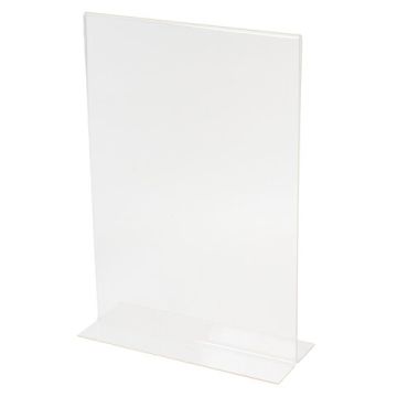 Подставка для рек. матер. BRAUBERG А4 верт.210х297мм, настол, двустор, оргстекло, в пакете 1/10