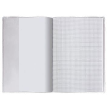 Обложка 302х580мм ПВХ д/учебника и тетради А4, универсальная, прозрачная, плотн, 120мкм 1/100/400