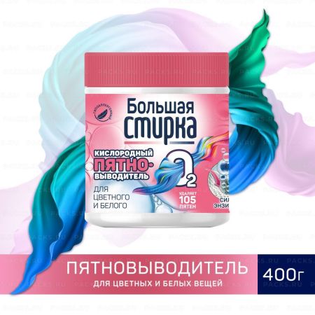 Средство пятновыводитель 400гр Большая стирка 1/6