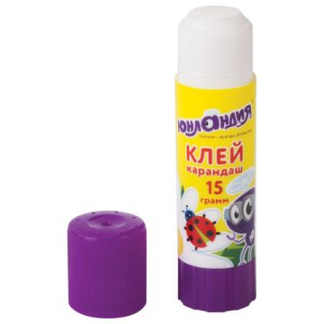 Клей-карандаш 15г улучшенный ЮНЛАНДИЯ 1/20