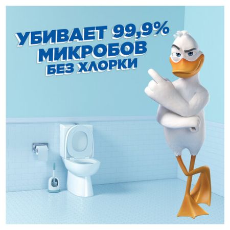 Средство жидкое 900мл чистящее ТУАЛЕТНЫЙ УТЕНОК Морской 1/12 (клиент)