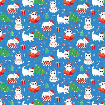 НГ Бумага упаковочная 70х100см ЗОЛОТАЯ СКАЗКА Веселый НГ 10дизайнов 105г/м2 1/50