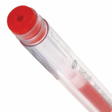 Ручка гелевая красная 0,5мм Number One BRAUBERG 1/12/1728