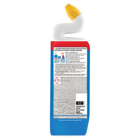Средство жидкое 900мл чистящее ТУАЛЕТНЫЙ УТЕНОК Морской 1/12 (клиент)
