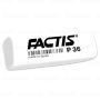 Ластик 56х20х9мм  белый прямоугольный скошенный FACTIS P 36 1/36