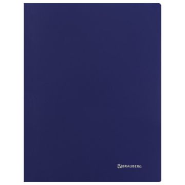 Папка с бок мет прижимом и внутр карм BRAUBERG 
