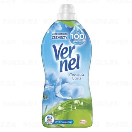 Кондиционер для белья VERNEL (Вернель)  1,82л, Свежий бриз 1/8 