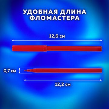 Фломастеры 12цв вентилируемый колпачок Пифагор 1/24/144