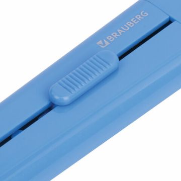 Нож канцелярский 18мм с автофиксатором блистер BRAUBERG Delta 1/12 (Клиент)