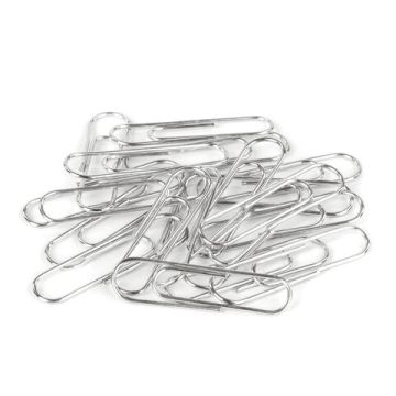 Скрепки 28мм 100шт металлические эконом STAFF 1/10