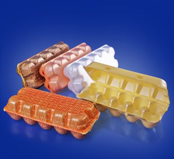 ВПС Лоток для яиц UE-10 вспен оранж.100/100