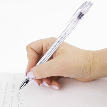 Ручка гелевая серебристаяая 0,5мм линия 0,35мм BRAUBERG EXTRA SILVER 1/12