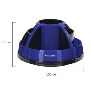 Канцелярский набор 10 предметов офисный вращ конструкция BRAUBERG Микс 1/18(Клиент)