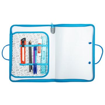 Папка для труда на молнии с ручками ПИФАГОР А4, 1 отд, пластик, органайзер, Rapid engine, 270878