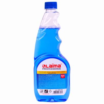 Средство для мытья стекол и зеркал 500мл сменный блок Свежий озон LAIMA Professional 1/12