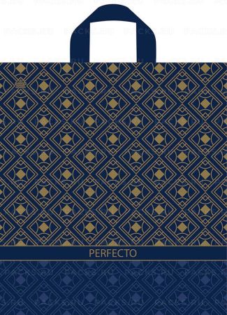 Пакет с петлевой ручкой (37х40)-95 Перфекто Блюз Тико 25/300