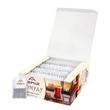 Продукты, Чай Азерчай Армуду Breakfast  черный 1,6гх100пак. 1/12