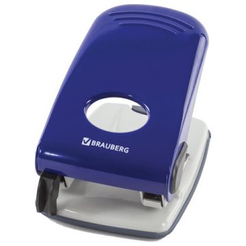 Дырокол на 50листов металлический синий/черный Style Brauberg 1/12