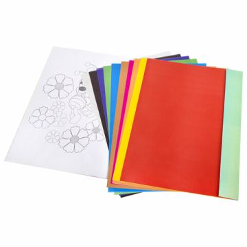 Цветная бумага А4 10л 10цв мелованная HATBER Пчелки 1/150