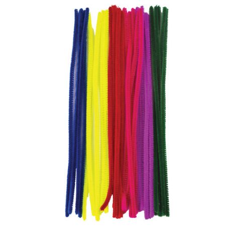 Проволока синельная для творчества ПУШИСТАЯ, 6цв., 30шт., 0,6*30см, ОСТРОВ СОКРОВИЩ (вывод)