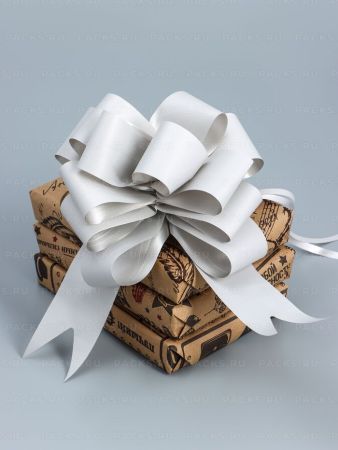 Бант-шар 4,5см серебро 20/20