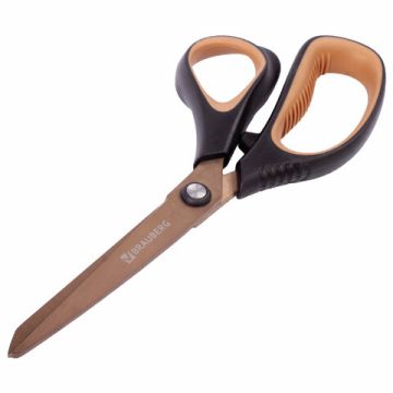 Ножницы 210мм титан 2-х сторон заточка Heavy Duty BRAUBERG 1/12/144(Клиент)