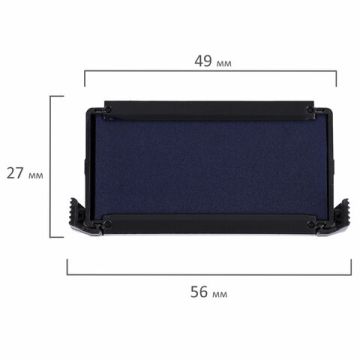 Штемпельная подушка синяя 47х18мм сменная для TRODAT 4912 4952  1/10 (Клиент)