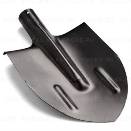 Лопата штыковая остроконечная без черенка рельс. сталь