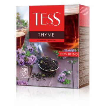 Продукты, Чай ТЕСС Thyme черный чабрец и цедра лимона 1,8*100 пакет 1/9