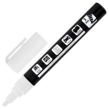 Маркер меловой белый 3мм стираемый BRAUBERG CHALK 1/10 (Клиент)