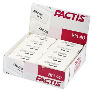 Ластик 52х20х7мм синтетический каучук скошенный FACTIS 1/40