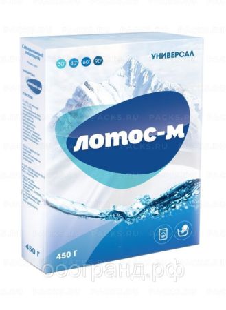 Порошок стиральный Лотос М 400г универсал 1/36