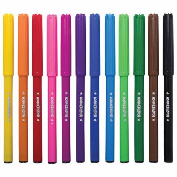 Фломастеры 12цв вентилируемый колпачок ЮНЛАНДИЯ Забавные картинки 1/12/144