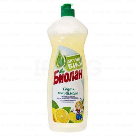 Средство жидкое для мытья посуды 900мл БИОЛАН Бальзам Сода и сок лимона 1/12